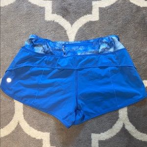 Lululemon Blue Hotty-Hot shorts